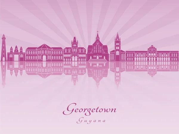 Georgetown em orquídea roxa radiante — Vetor de Stock