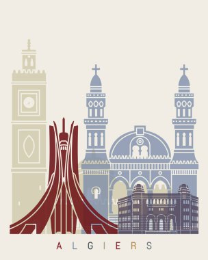Algiers manzarası poster