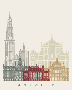 Antwerp manzarası poster