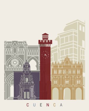 Cuenca manzarası poster 