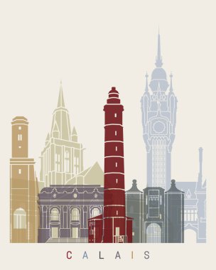 Calais skyline poster
