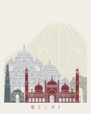 Delhi manzarası poster