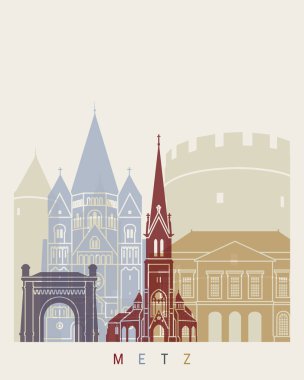 Metz skyline poster