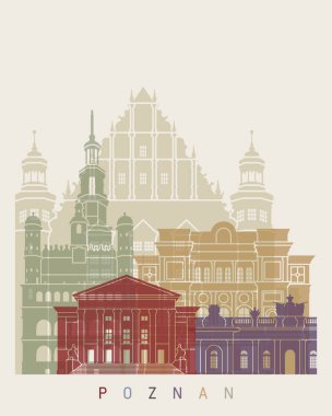 Poznan skyline poster