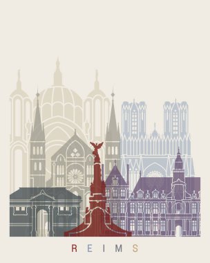 Reims skyline poster