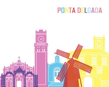 Ponta Delgada skyline pop