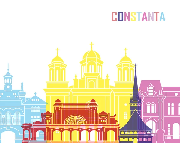 Constanta skyline pop — Stockvector