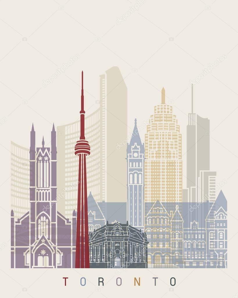 Toronto skyline poster