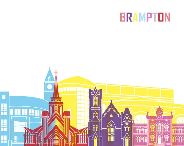 Brampton skyline поп — стоковий вектор