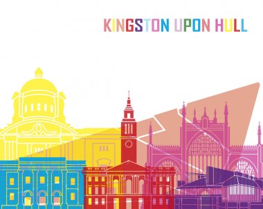 Kingston Upon Hull skyline pop clipart
