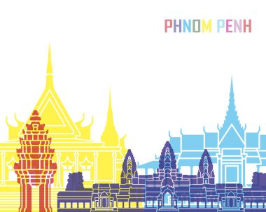 Phnom Penh manzarası pop