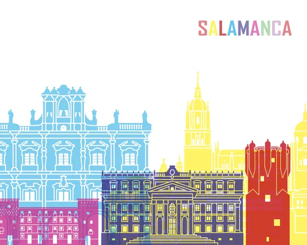 Salamanca manzarası pop — Stok Vektör