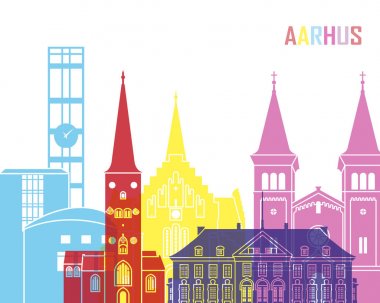 Aarhus manzarası pop