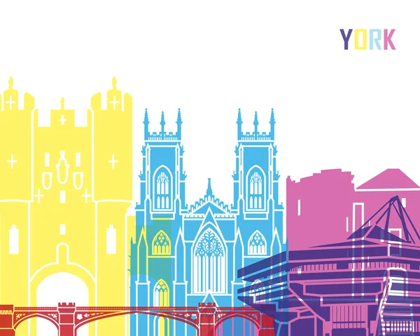 York-i skyline pop — Stock Vector