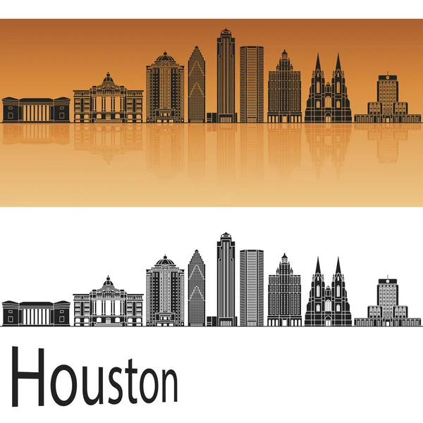 Houston manzarası turuncu