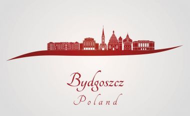 Bydgoszcz manzarası kırmızı
