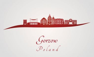 Gorzow manzarası kırmızı