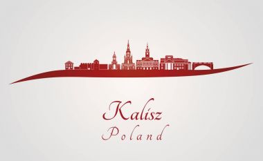 Kalisz manzarası kırmızı
