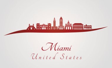 Miami V2 manzarası kırmızı
