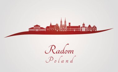 Radom manzarası kırmızı