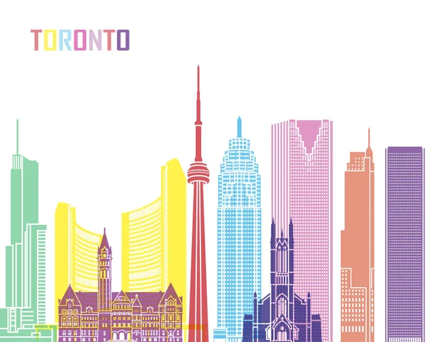 Skyline de Toronto pop — Vector de stock