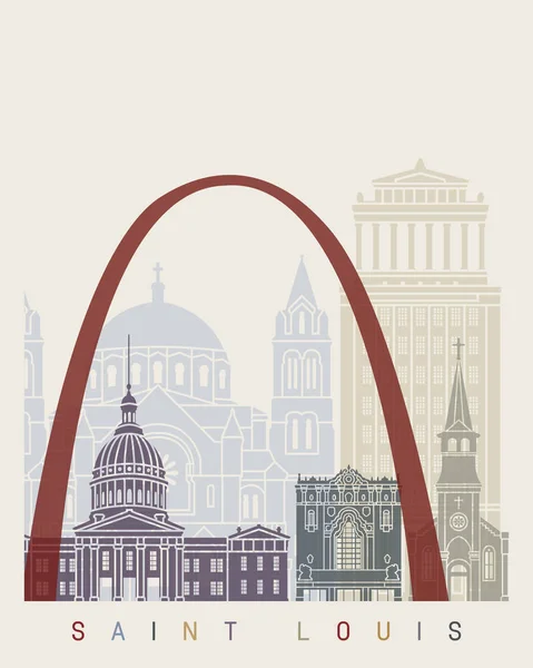 Saint Louis Poster — ストックベクタ