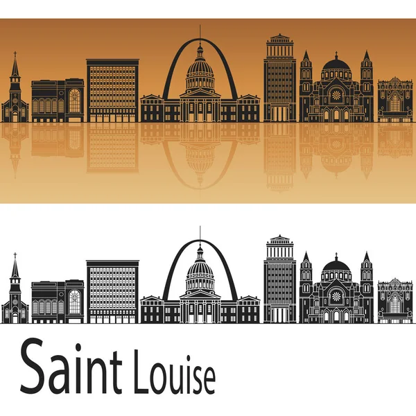 Saint louis στον ορίζοντα — Διανυσματικό Αρχείο