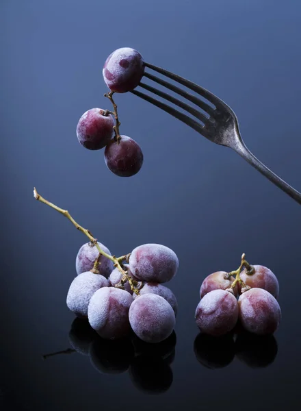 Uvas con contraste oscuro — Foto de Stock