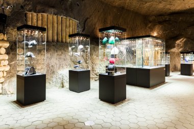 Wieliczka - Polonya. Tuz madeni Müzesi sergi.