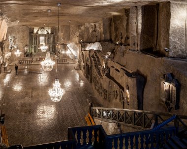 Wieliczka - Polonya. Tuz madeni Müzesi. Aziz Kinga Şapeli