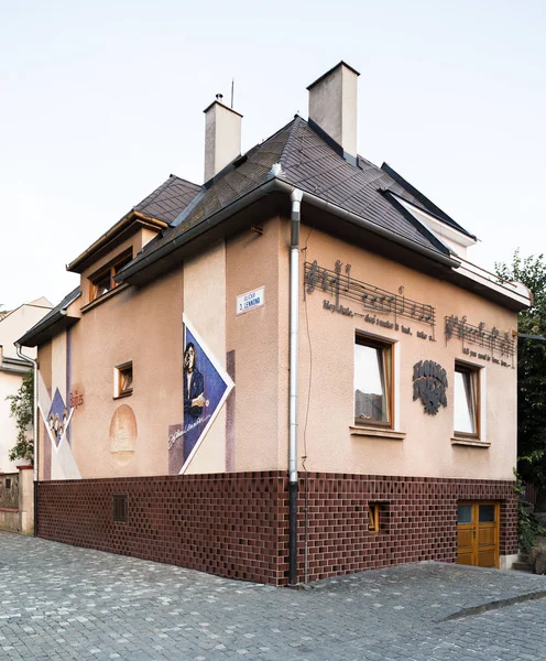 Bardejov Eslovaquia Agosto 2015 Casa Privada Del Amante Beatles Edificio —  Fotos de Stock