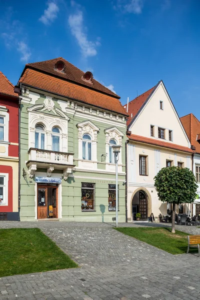 Bardejov Slovakien Augusti 2015 Gamla Torget Huvudbyggnader Mestadels Renässans Ursprungligen — Stockfoto