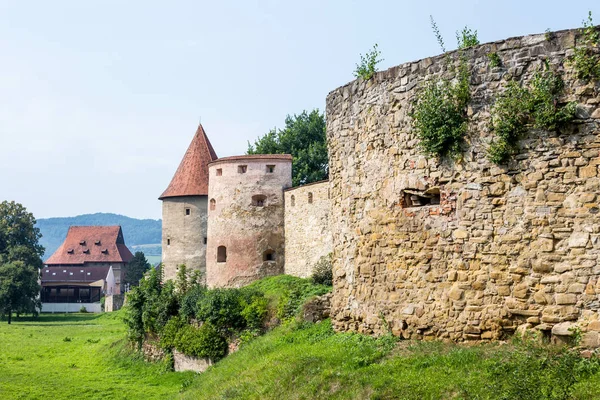 Bardejów Słowacja Sierpnia 2015 Stare Ściany Okolicy Bardejov Miasta System — Zdjęcie stockowe