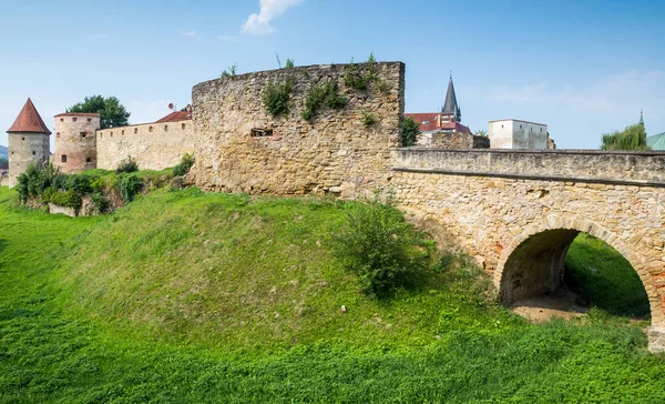 Bardejov Slovakien Augusti 2015 Gamla Väggar Omgivningar Bardejov Stad Befästningen — Stockfoto