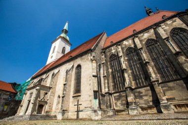 Bratislava, Slovakya. 04 Ağustos 2015. St. Martin Kilisesi Bratislava. Slovak krallar coronated olduğu yer