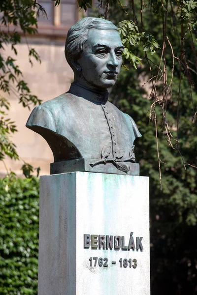 Bratislava Slovakia August 2015 Anton Bernolak Skulptur 1762 1813 Slovakisk – stockfoto