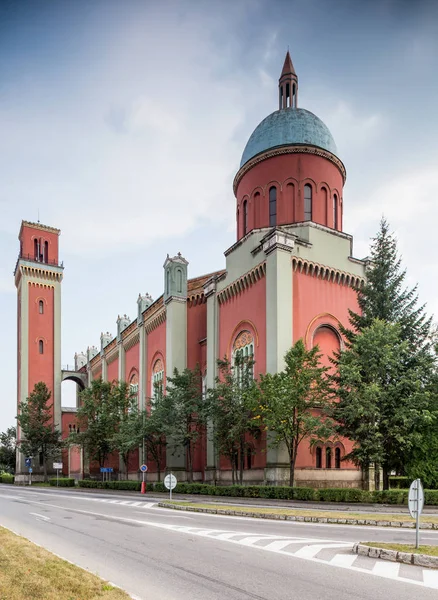 斯洛伐克 Kezmarok 2015年8月10日 斯洛伐克 Kezmark Kezmarok 新法那些教堂 Biulding 在1894年结束 — 图库照片