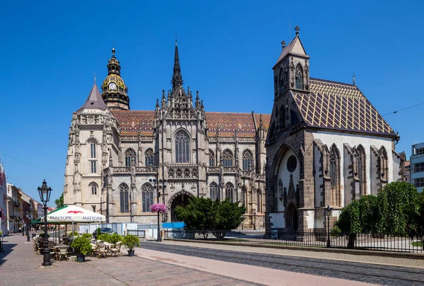 Kosice Slovacchia Agosto 2015 Kosice Slovacchia Santa Elisabetta Cathedra Più — Foto Stock