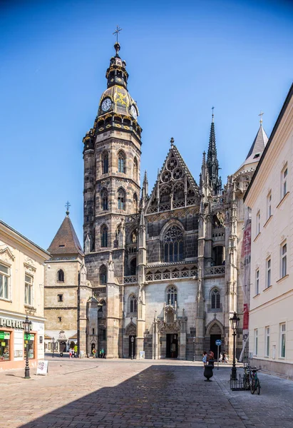 Kosice Eslováquia Agosto 2015 Kosice Eslováquia Santa Isabel Catedra Maior — Fotografia de Stock