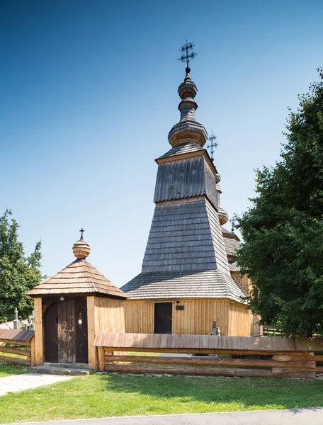 Ladomirova Slovakia Wooden Church Built 1742 Michael Archangel Greek Catholic — Stock Photo, Image