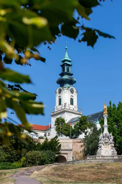 Нітра Словаччина Серпня 2015 Emmeram Кафедральний Собор Місті Нітра Словаччина — стокове фото