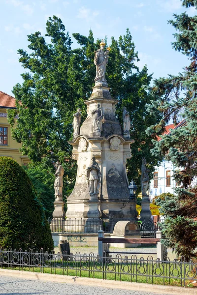 Presov Slovakia August 2015 Marian Plague Column Presov Slovakia Baroque — Stock Photo, Image