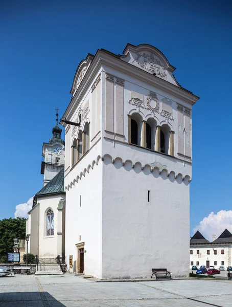 Spisska Sobota Slovakia August 2015 George Church Dates Back Middle — Stock Photo, Image