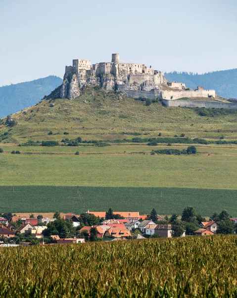 Spisski Hrad Eslováquia Agosto 2015 Dos Maiores Complexos Castelos Europa — Fotografia de Stock