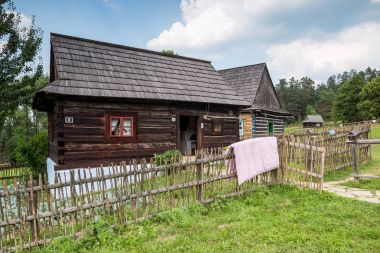 Stara Lubovna, Slovakya. 10 Ağustos 2015. Stara Lubovna Açık Hava Müzesi. Etnografik doğal Fuar.