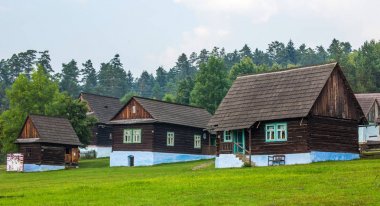 Stara Lubovna, Slovakya. 10 Ağustos 2015. Stara Lubovna Açık Hava Müzesi. Etnografik doğal Fuar.