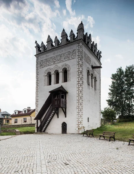 Странно Словакия Августа 2015 Года Башня Замка Стразки — стоковое фото