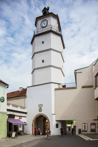 Trencin 斯洛伐克 2015年8月03日 Trencin 古城塔 — 图库照片