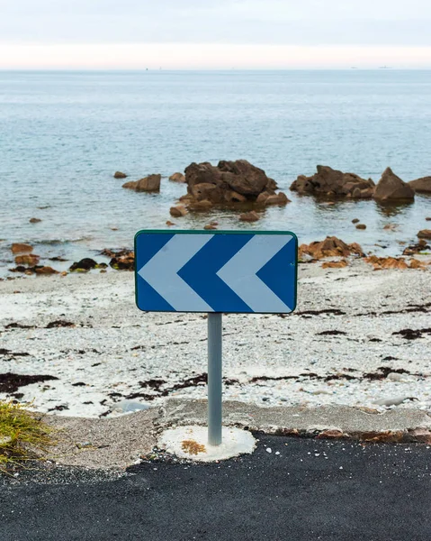 Road Sign Direct Neighbourhood Seashore Brittany France — Stock Photo, Image