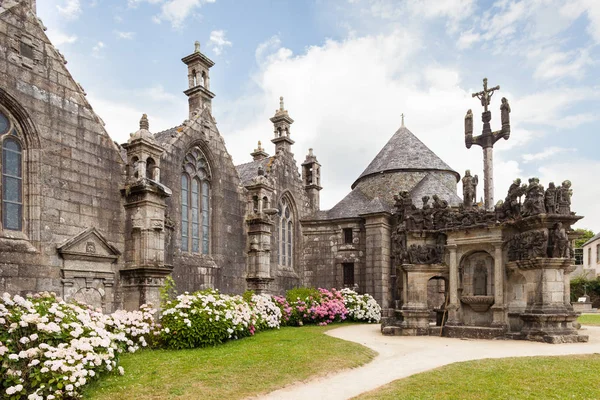 Lampaul Guimiliau Června2017 Významná Památka Mapě Brittay Enclos Paroissial Lampaul — Stock fotografie